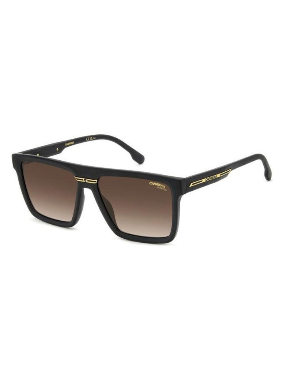 New Carrera Men's Sunglasses Black Square Brown Lens Injected Frame VICTORY C 03
